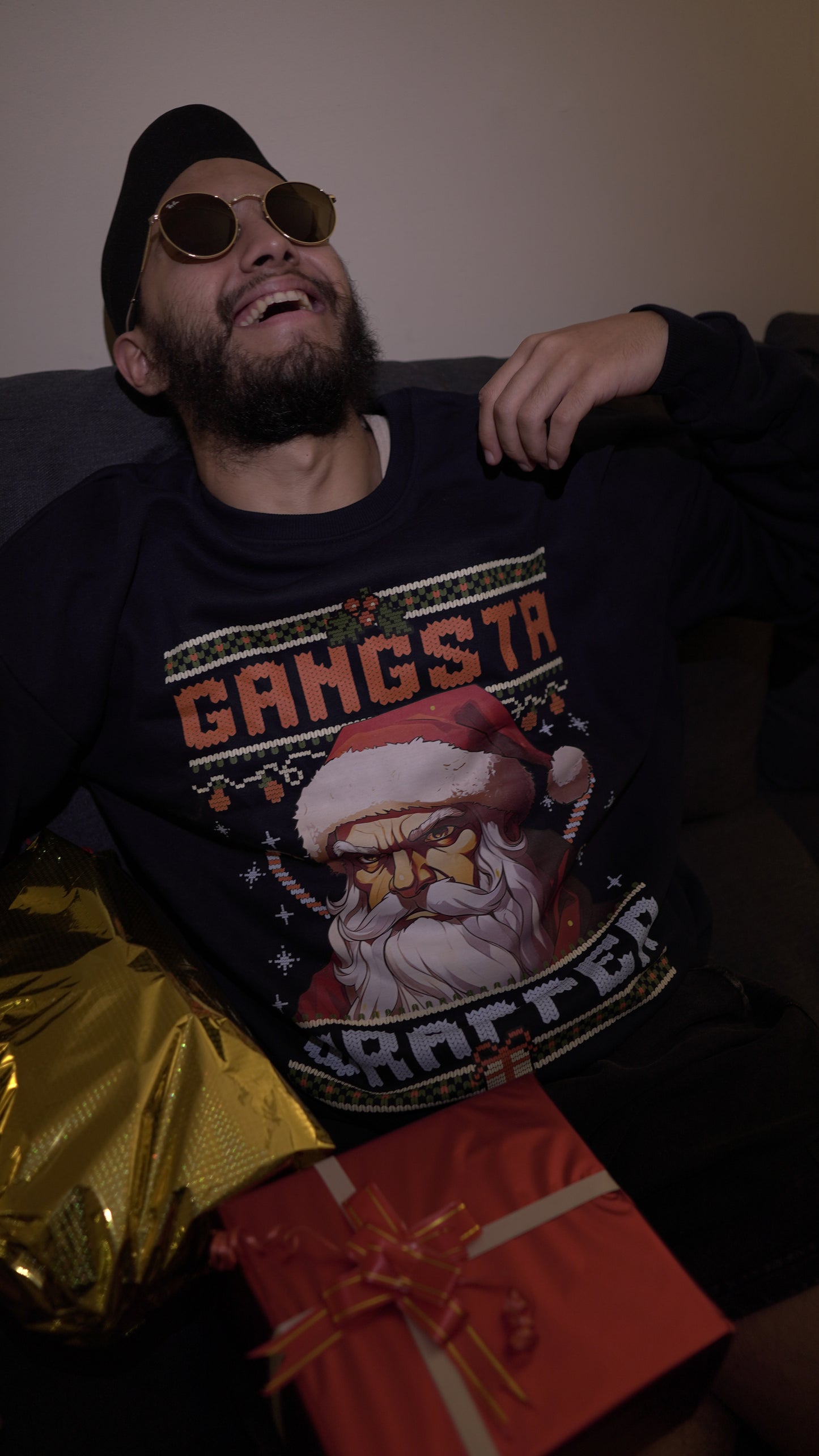 "GANGSTA WRAPPER" - Christmas Sweatshirt