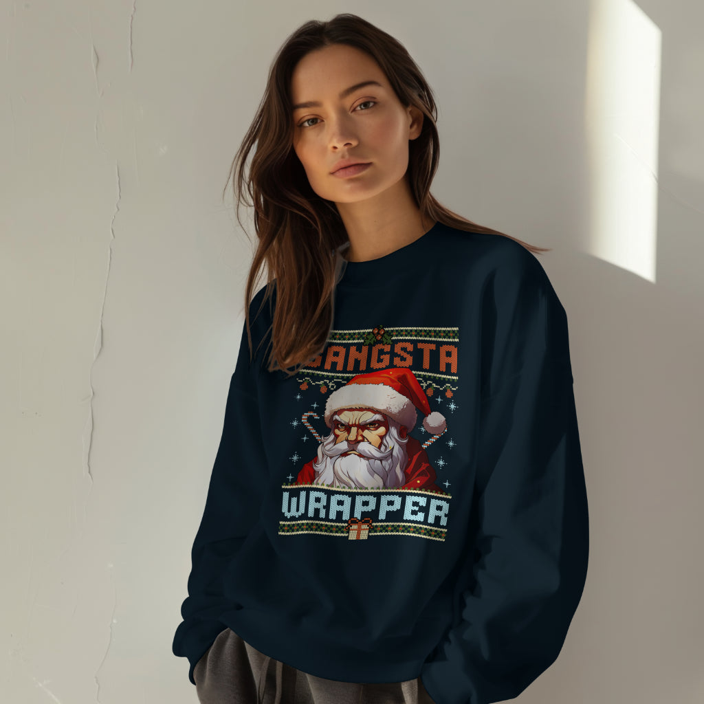 "GANGSTA WRAPPER" - Christmas Sweatshirt