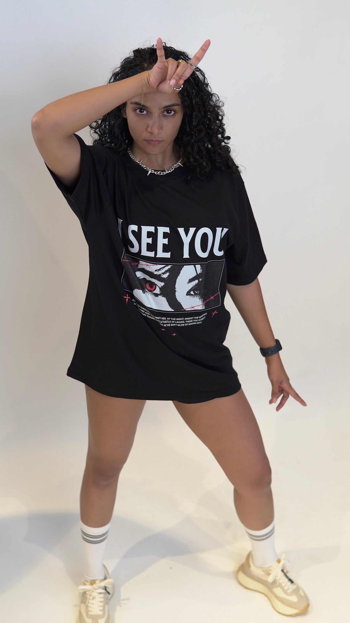 "I SEE YOU" Unisex Oversized T-Shirt - Tee Orange